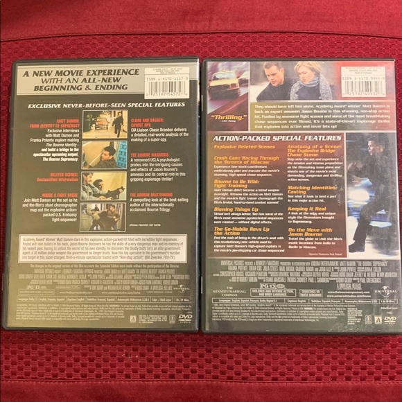 The Bourne Identity and Supremacy DVD Set - Picture 2 of 2